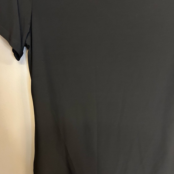 NWT Antthony Originals black slinky short sleeved top size S - Picture 5 of 11